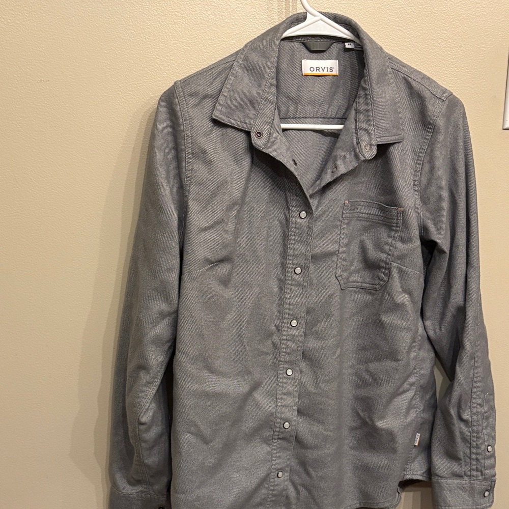 Orvis Charcoal Casual Button Down Shirt